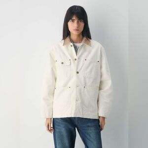 Aritzia TNA Barnett Chore Jacket - Light Birch Small
